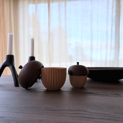 Eikenøtt dekor – sett med to