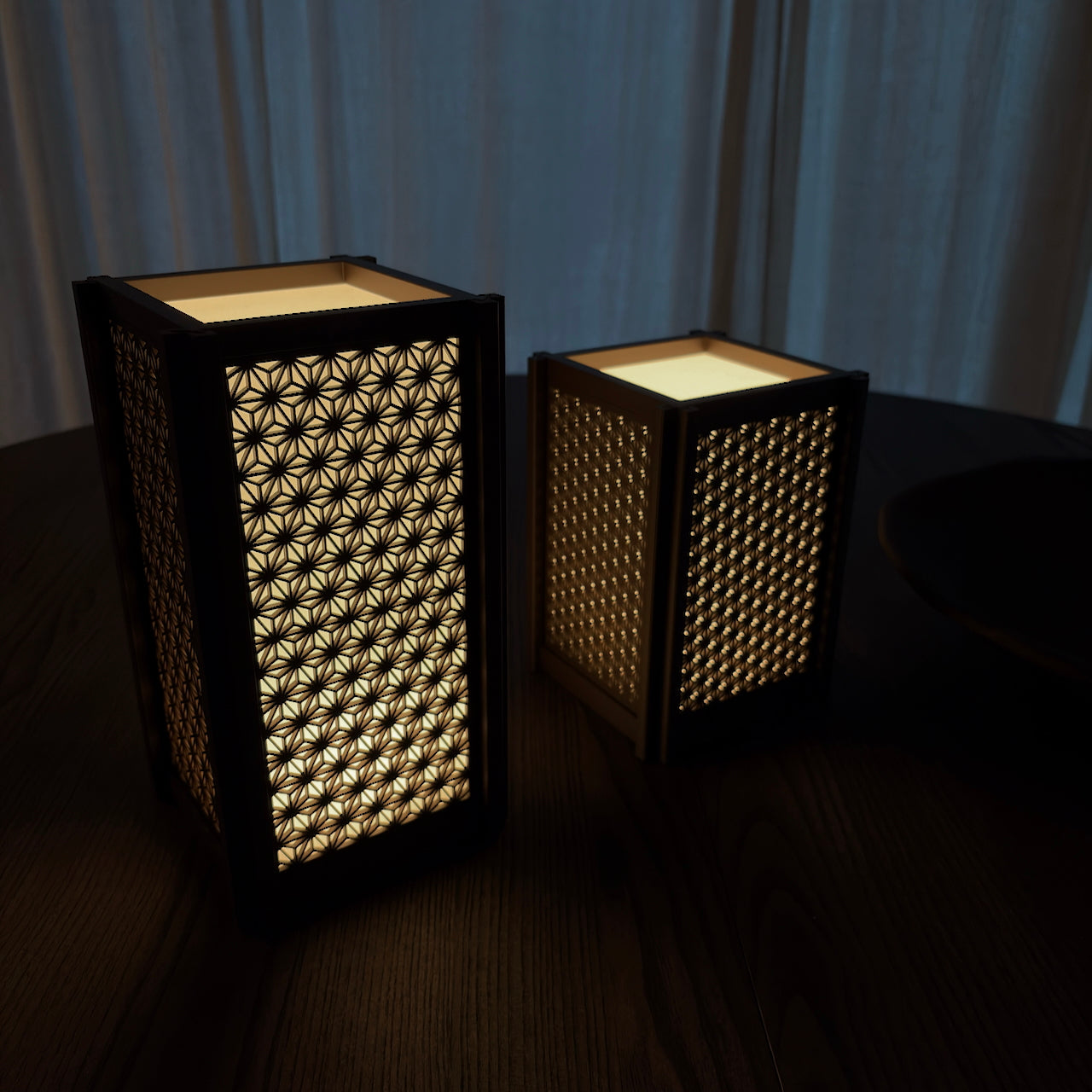 Japansk Shoji Bordlampe